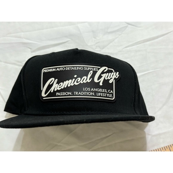 Other - Chemical Guys SnapBack Hat/Cap Auto Detailing Rubber Patch Black Baseball Hat